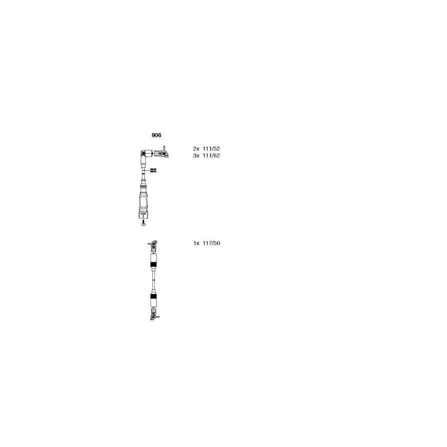 Bremi 906 Ignition Cable Kit for VW Transporter