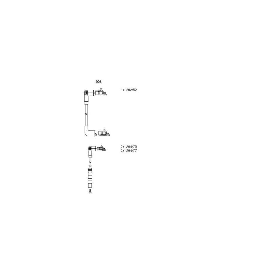Bremi 926 Ignition Cable Kit for Alfa Romeo 33