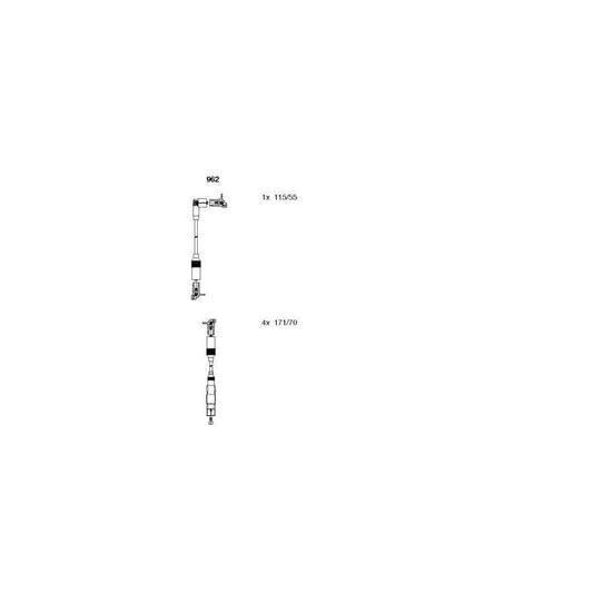 Bremi 962 Ignition Cable Kit for VW Golf