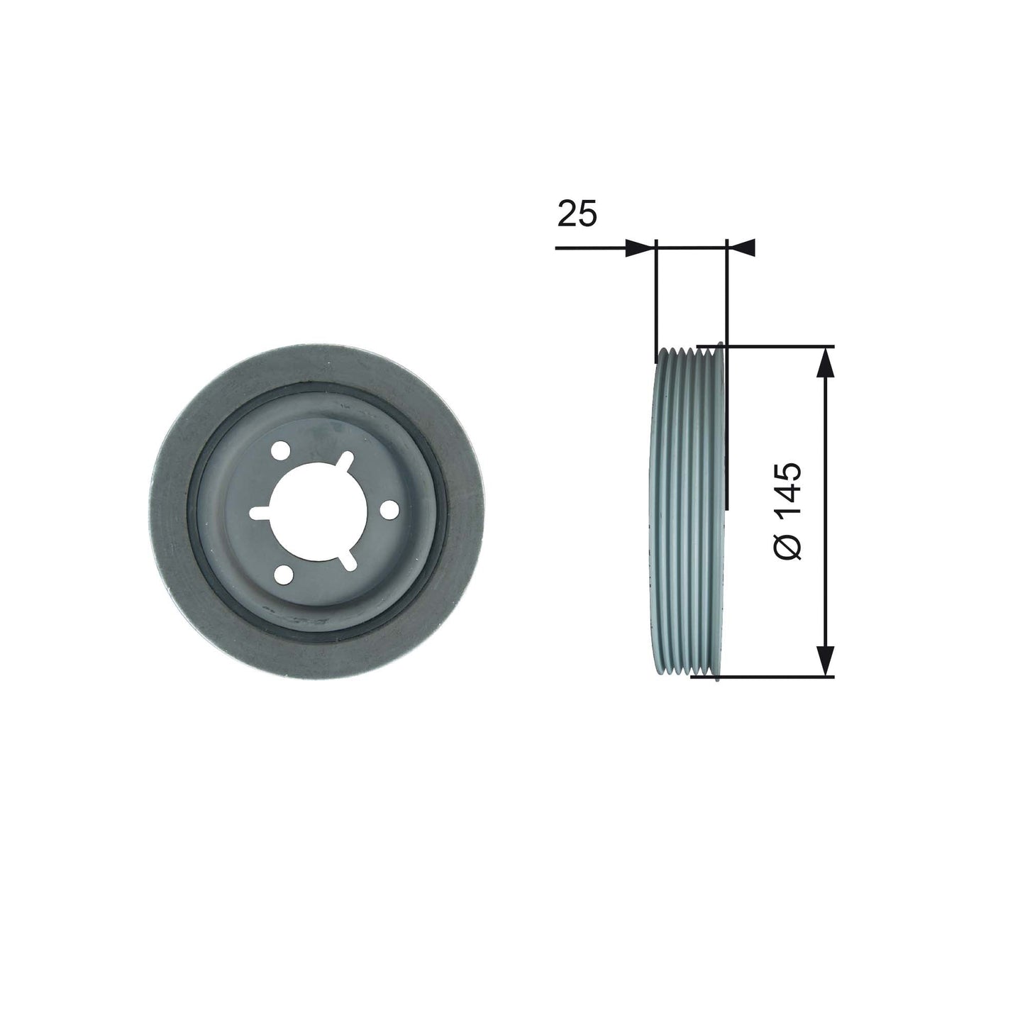 GATES GATTVD1056 Crankshaft Belt Pulley