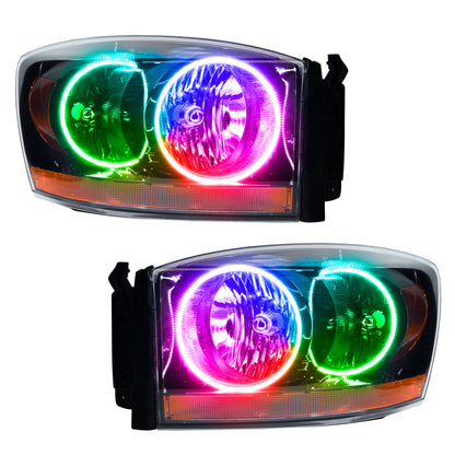 ORACLE Lighting Oracle 06 Dodge Ram SMD HL - Black - ColorSHIFT w/o Controller