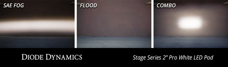 Diode Dynamics Stage Series 2 In LED Pod Pro - White Fog Flush ABL Each