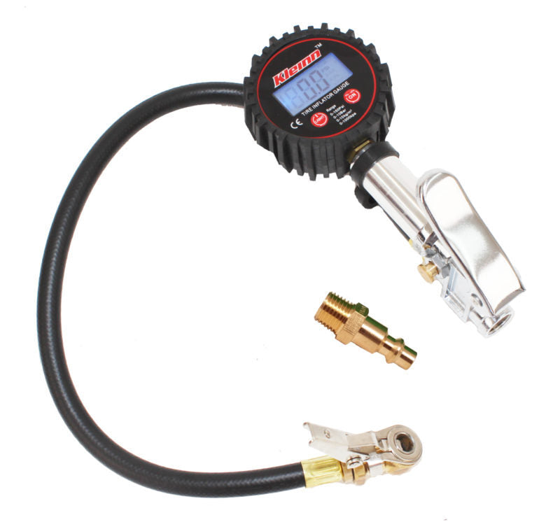 Kleinn Air Horns Kleinn Digital Tire Inflator w/ Gauge/ Bleed Valve/ / Locking Chuck 0-160 PSI
