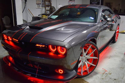ORACLE Lighting Oracle 15-21 Dodge Challenger Waterproof LED Fog Light Halo Kit - ColorSHIFT