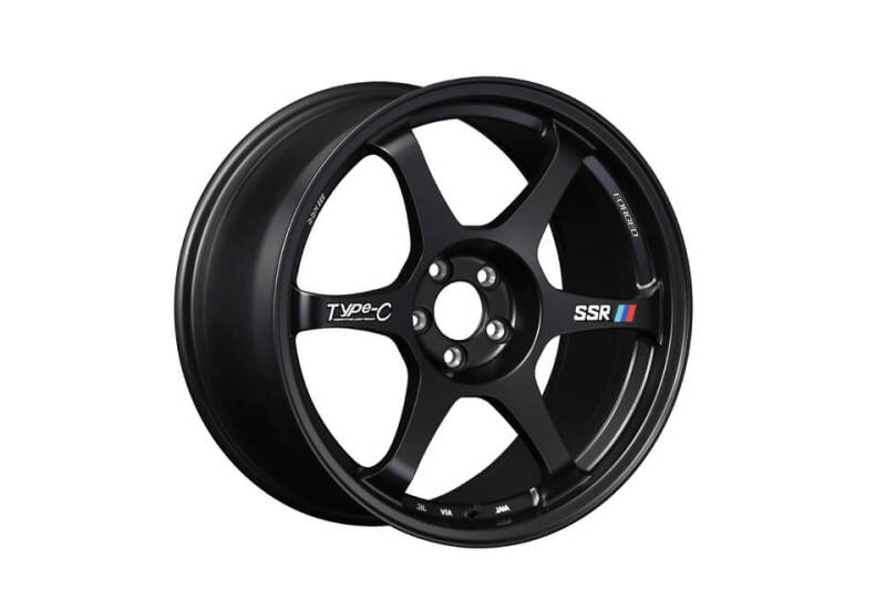 SSR Type-C Forged 18x10.5 +15 5/114.3 - Sprint Black Wheel