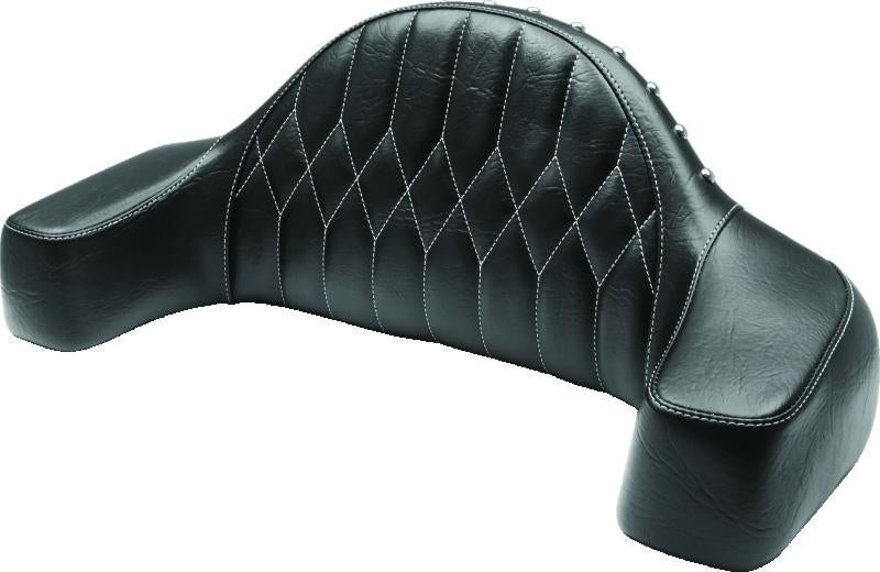 Mustang Motorcycle Mustang 14-21 Indian Chieftain,Chief,Dk Horse,Roadmaster,Vint Pass Backrest w/Diam Stitch - Black