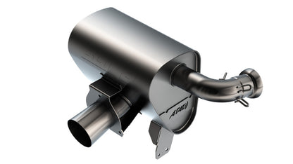 Borla 15-22 Can-Am Maverick X3 900cc Triple Turbo Manifold-Back Exhaust Atak Muffler - Black Coated
