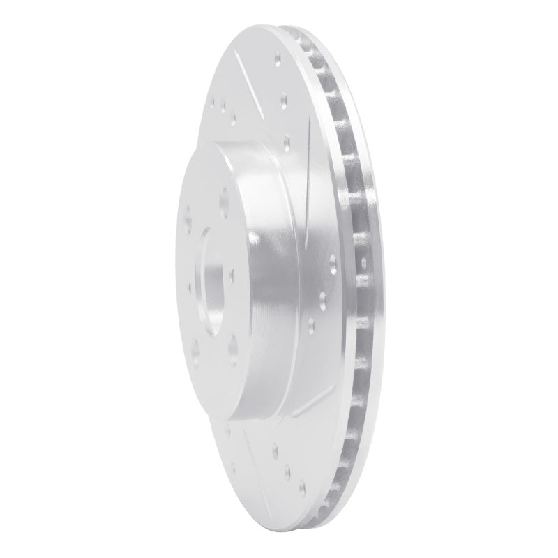 R1 Concepts R1 00-05 Toyota MR2 Spyder Front Right Drilled & Slotted Silver Brake Rotor