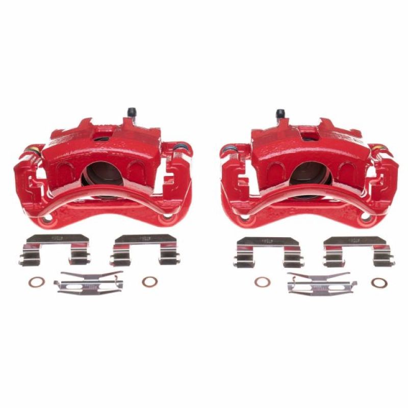 PowerStop Power Stop 03-05 Hyundai Elantra Front Red Calipers - Pair