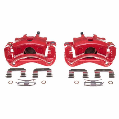 PowerStop Power Stop 03-05 Hyundai Elantra Front Red Calipers - Pair