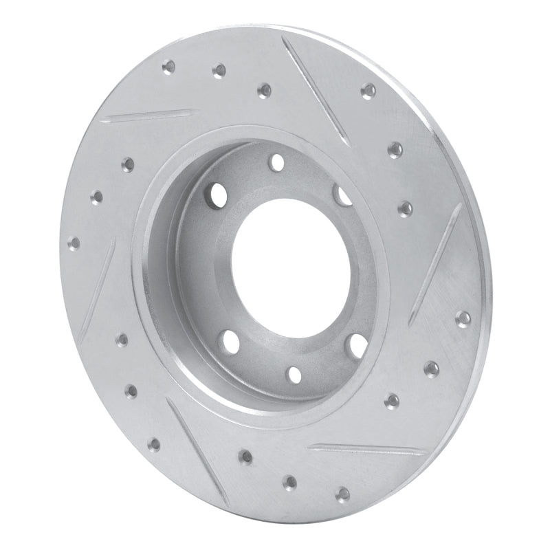 R1 Concepts R1 89-91 Peugeot 405 Rear Left Drilled & Slotted Silver Brake Rotor