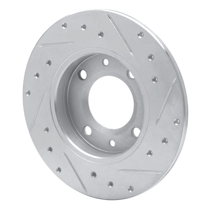 R1 Concepts R1 89-91 Peugeot 405 Rear Left Drilled & Slotted Silver Brake Rotor