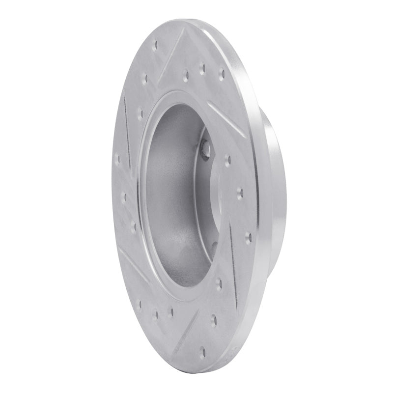 R1 Concepts R1 1966-1992 Bertone X-1/9 Front/Rear Right Drilled & Slotted Silver Brake Rotor