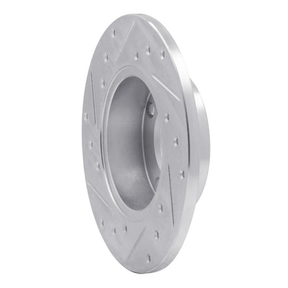 R1 Concepts R1 1966-1992 Bertone X-1/9 Front/Rear Right Drilled & Slotted Silver Brake Rotor