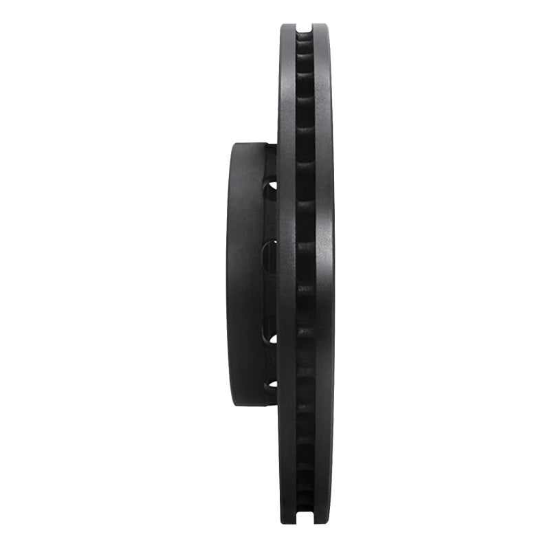R1 Concepts R1 90-91 Audi 90 Quattro Front Right Drilled & Slotted Black Brake Rotor