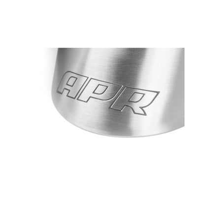 APR Double-Walled 3.5in Slash-Cut Tips - Brushed Silver - Set of 2