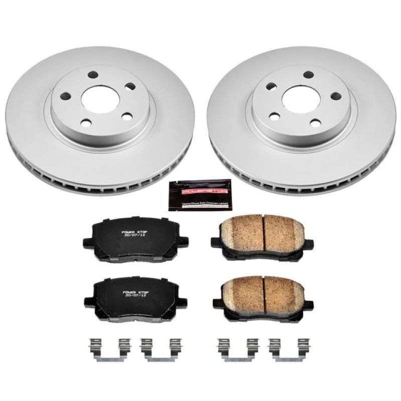 PowerStop Power Stop 03-08 Pontiac Vibe Front Z17 Evolution Geomet Coated Brake Kit