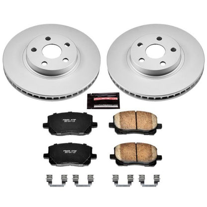 PowerStop Power Stop 03-08 Pontiac Vibe Front Z17 Evolution Geomet Coated Brake Kit
