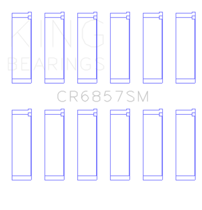 King Engine Bearings Chrysler Pentastar 3.6L ERB V6 (Size +.50mm) Connecting Rod Bearing Set