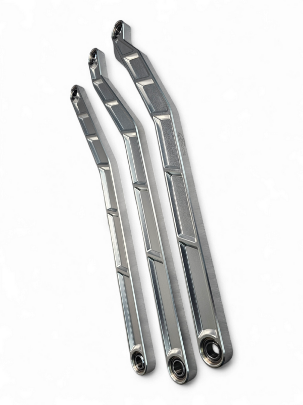 Elektric Off Road Elektric Offroad 2017+ Can-Am X3 Maverick High Clearance Radius Rods In Clear Finish For 72In