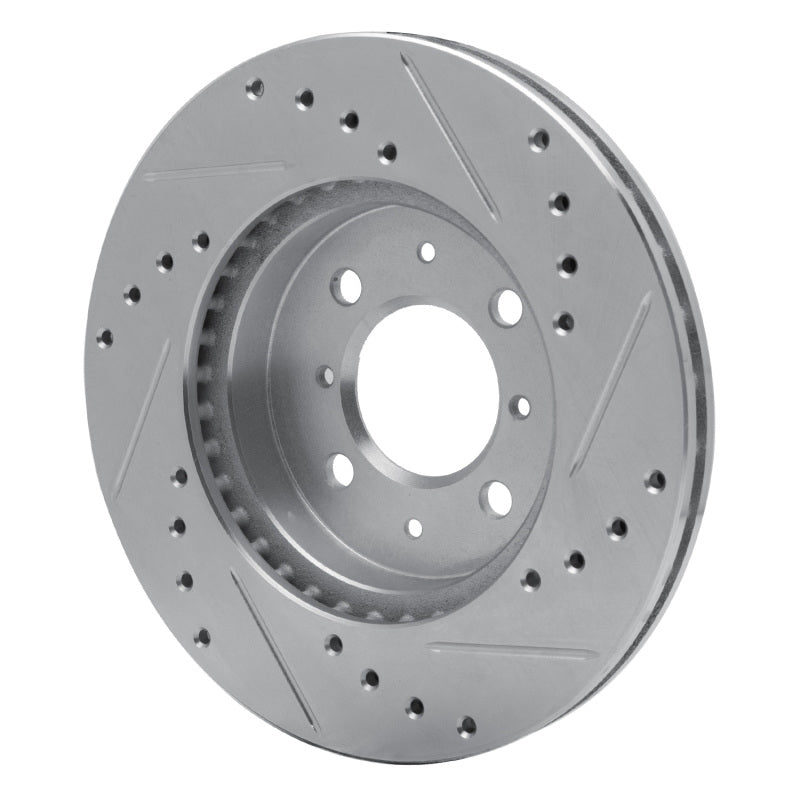 R1 Concepts R1 97-02 Peugeot 306 (Mexico) Front Left Drilled & Slotted Silver Brake Rotor