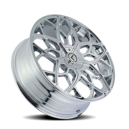 Kraze Wheels Kraze KR184 Ricochet 22x8.5 / 5x115/120 BP / 38mm Offset / 74.1mm Hub Chrome Wheel