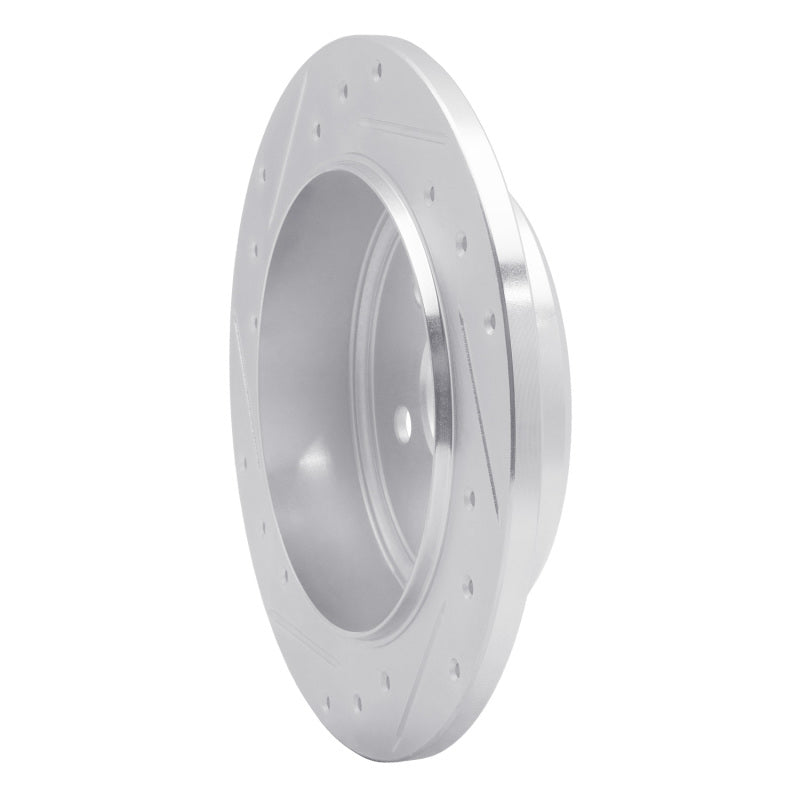 R1 Concepts R1 03-10 Chrysler PT Cruiser Rear Right Drilled & Slotted Silver Brake Rotor