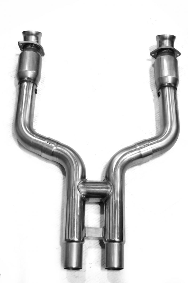Kooks Headers Kooks 07-10 Ford Shelby GT-500 5.4L 4V 3in x 2 1/2in OEM GREEN Cat SS H-Pipe Kooks HDR Req