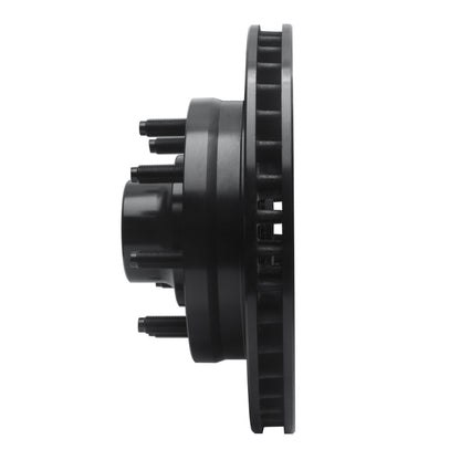 R1 Concepts R1 1994-1999 Dodge Ram 2500 Front Right Drilled & Slotted Black Brake Rotor