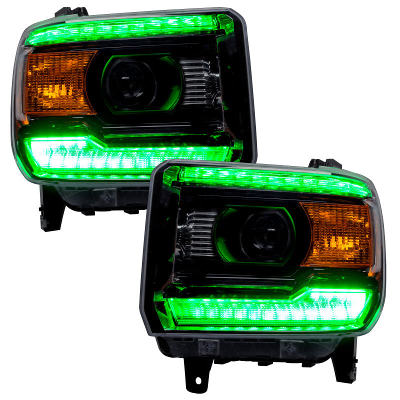 ORACLE Lighting Oracle 14-15 GMC Sierra Headlight DRL Upgrade Kit - ColorSHIFT w/ BC1 Controller