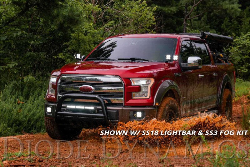 Diode Dynamics 15-20 Ford F-150/Raptor Sport SS3 LED Ditch Light Kit - Yellow Combo
