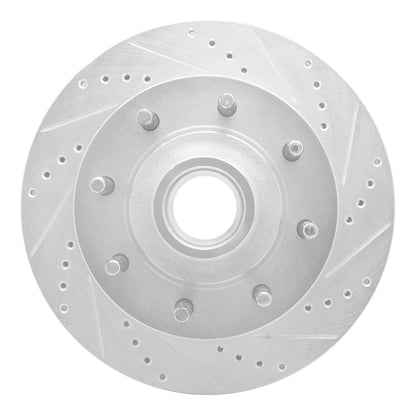 R1 Concepts R1 03-05 Ford F-250 2WD (Super Duty) Front Right Drilled & Slotted Silver Brake Rotor