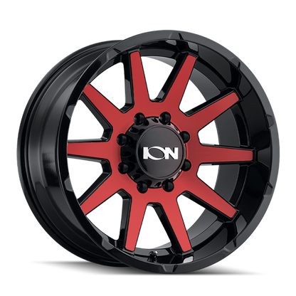 ION Wheels ION Type 143 20x9 / 8x170 BP / 18mm Offset / 125.2mm Hub Gloss Black/Red Machined Wheel