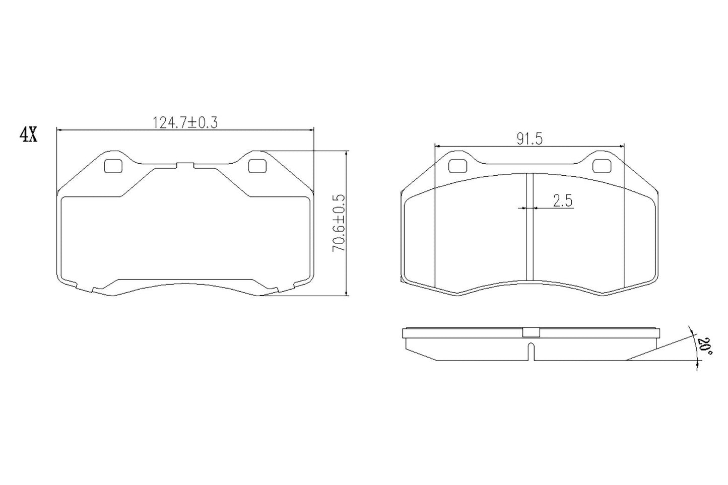 BOGAP R8210114 Brake Pad Set, Disc Brake