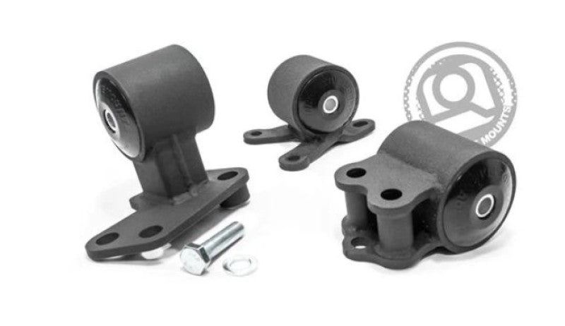 Innovative Mounts Innovative 92-95 Civic B/D Series Black Steel Mounts 95A Bushings (Auto to Manual Hydro 3 Bolt)