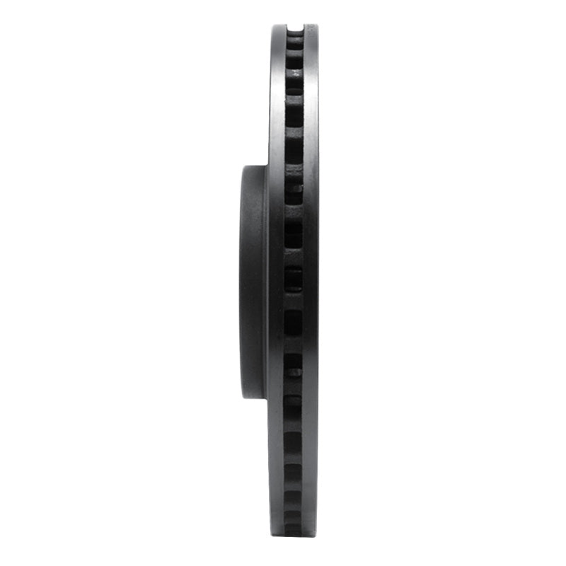 R1 Concepts R1 2022+ Volkswagen GTI Mk 8 Front Left Drilled & Slotted Black Brake Rotor