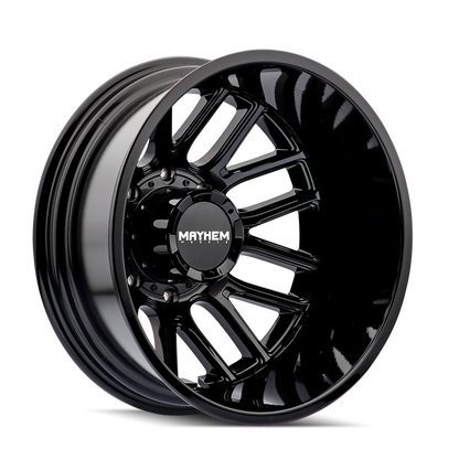 Mayhem 8107D Cogent Dually 20x8.25 / 8x210 BP/ -192mm Offset / 154.2mm Hub Gloss Black Wheel
