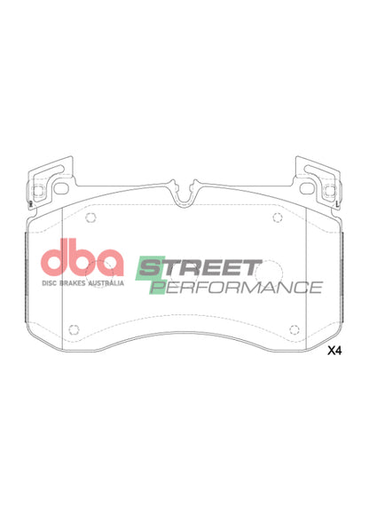 DBA 2021+ Mercedes-Benz GLE53 AMG/GLE63 S AMG SP Performance Front Brake Pads