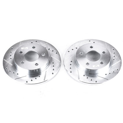 PowerStop Power Stop 05-08 Chevrolet Cobalt Rear Evolution Drilled & Slotted Rotors - Pair