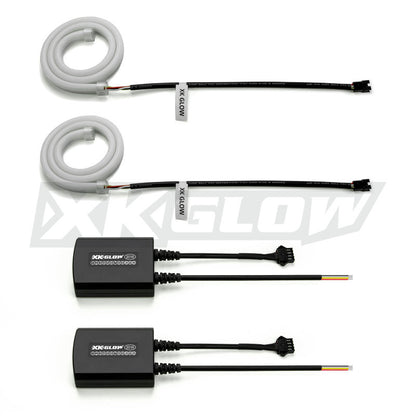XKGLOW XK Glow 36inch - 2pc Sequential Switchback LED Strip Kit DRL Turnsignal for Headlights