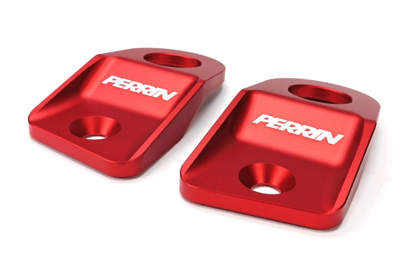 Perrin Performance PERRIN 15-21 Subaru WRX/STI / 13-17 Crosstrek / 12-16 Impreza Upper Radiator Bracket Set - Red