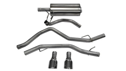 CORSA Performance Corsa 2009-2018 Dodge Ram 1500 4.7L Quad/Crew Cab/Short Bed Polished Dual Exit Cat-Back Exhaust
