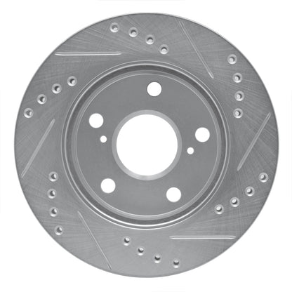 R1 Concepts R1 91-94 Toyota Previa Front Left Drilled & Slotted Silver Brake Rotor