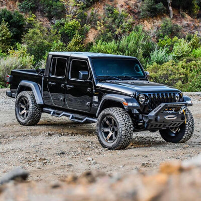 Westin 18-19 Jeep Wrangler JL WJ2 Stubby Front Bumper - Textured Black
