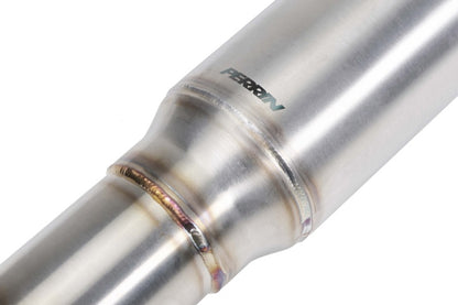 Perrin Performance PERRIN 22-26 Subaru WRX Stainless Steel Midpipe w/Resonator 3in. (Fits OEM/Aftermarket Mufflers)