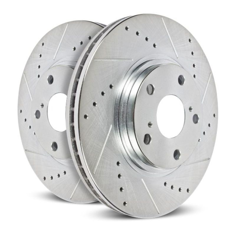 PowerStop Power Stop 04-05 Chevrolet Classic Front Evolution Drilled & Slotted Rotors - Pair