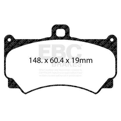 EBC Racing Alcon PNP4417 Caliper RP-X Race Brake Pads