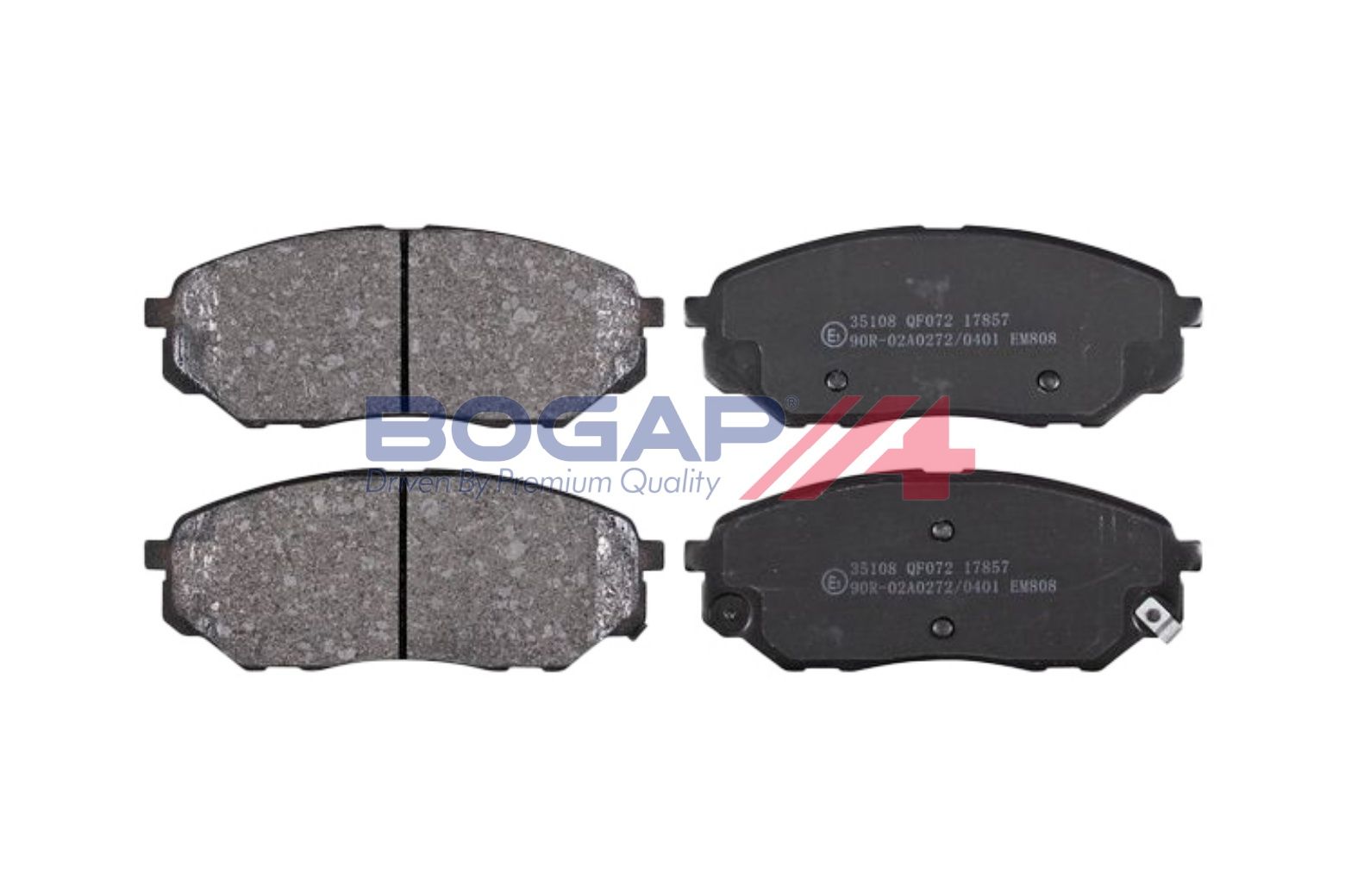 BOGAP Y8210251 Brake Pad Set, Disc Brake