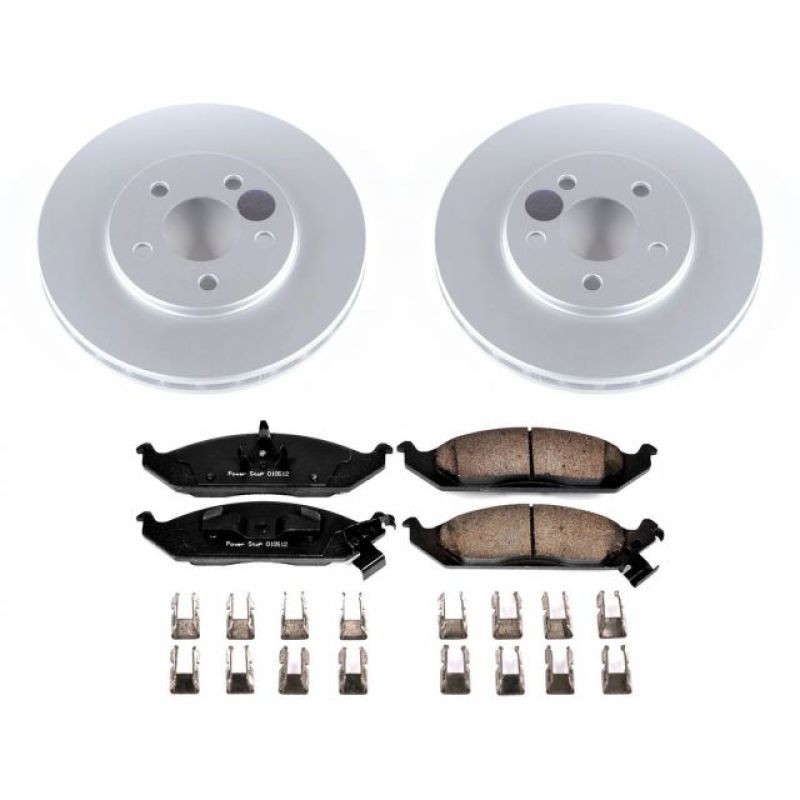 PowerStop Power Stop 95-00 Chrysler Cirrus Front Z17 Evolution Geomet Coated Brake Kit