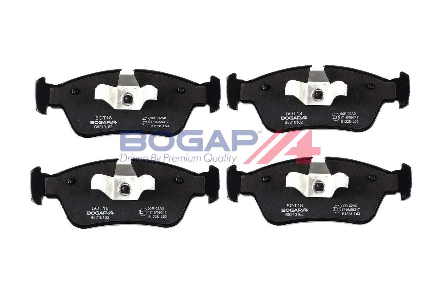 BOGAP B8210106 Brake Pad Set, Disc Brake